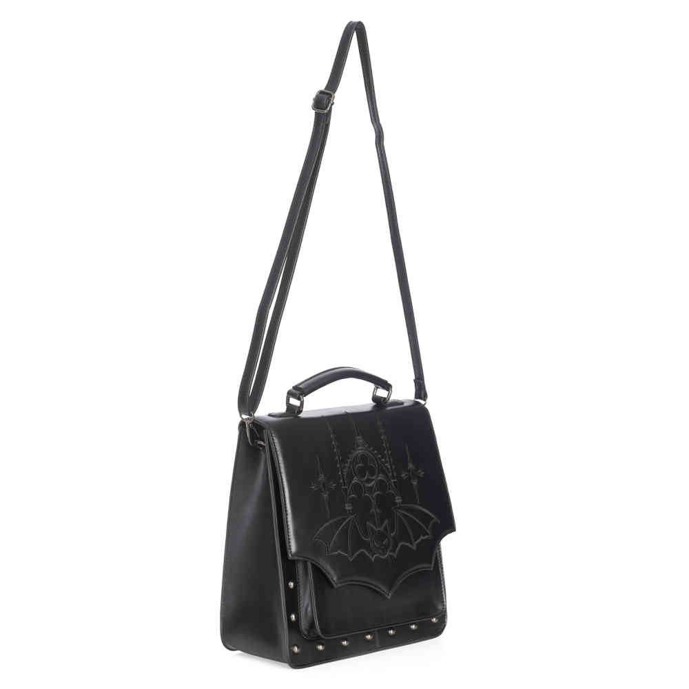 Banned - Gothic Bat Rugtas - Zwart